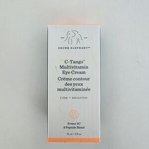 Drunk Elephant C-Tango Eye Cream - White and Orange